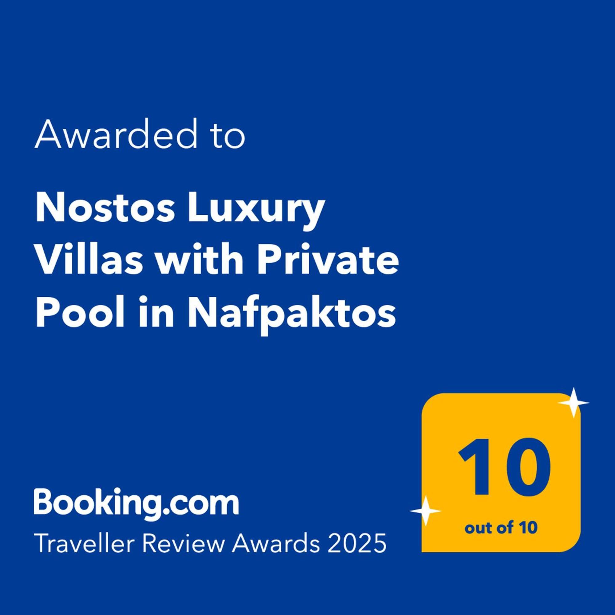 Nostos Luxury Villas With Private Pool In Nafpaktos Exteriör bild